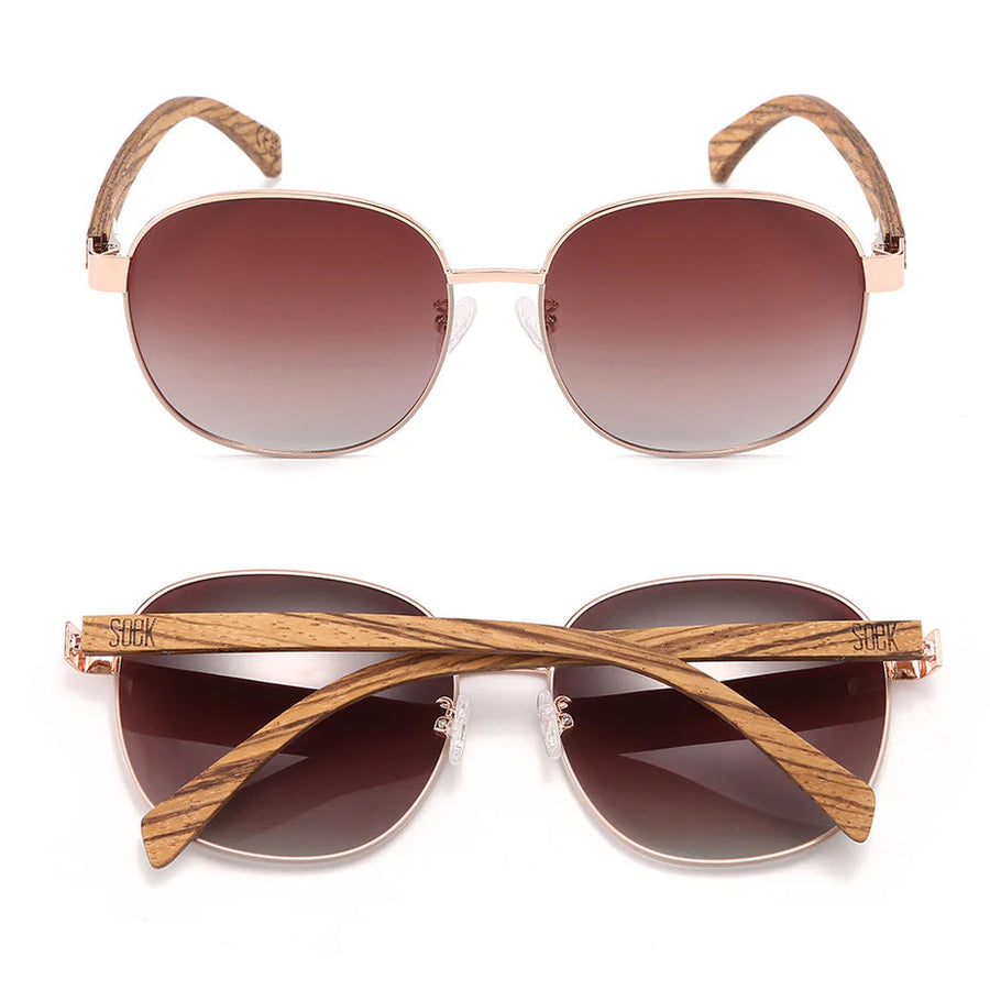 CLEO BLOOM Rose Gold Sunglasses Glasses Soek 