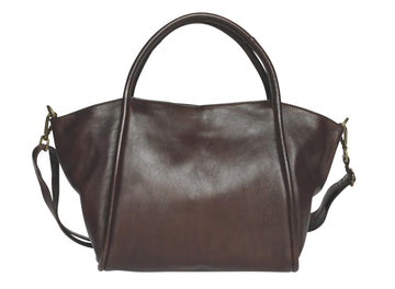 'Close & Carry' Leather Handbag Handbags, Wallets & Cases Modapelle Brown 