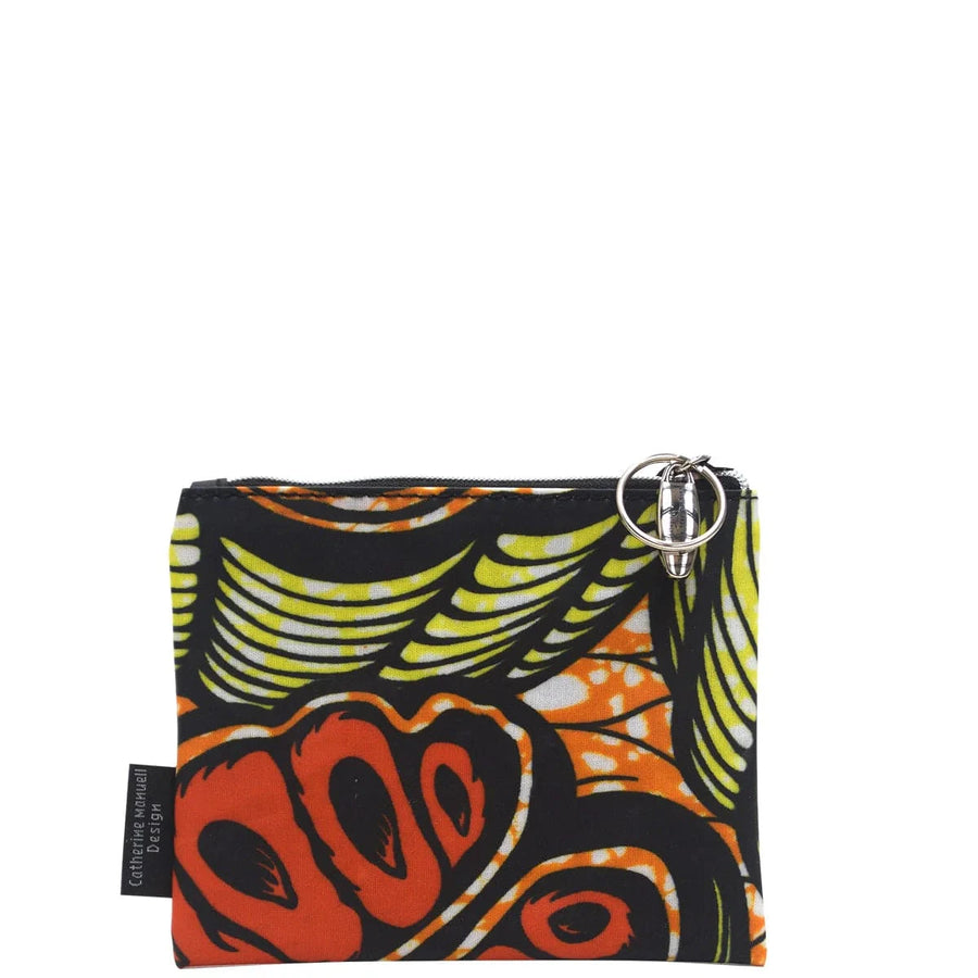 CMD Everyday Coin Purse women's wallet Catherine Manuell Design Orange Yellow Seed 
