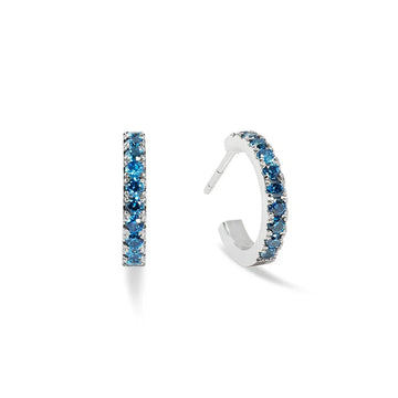 Coeur de Lion Blue CZ Hoops Women's Jewellery Timesupply 