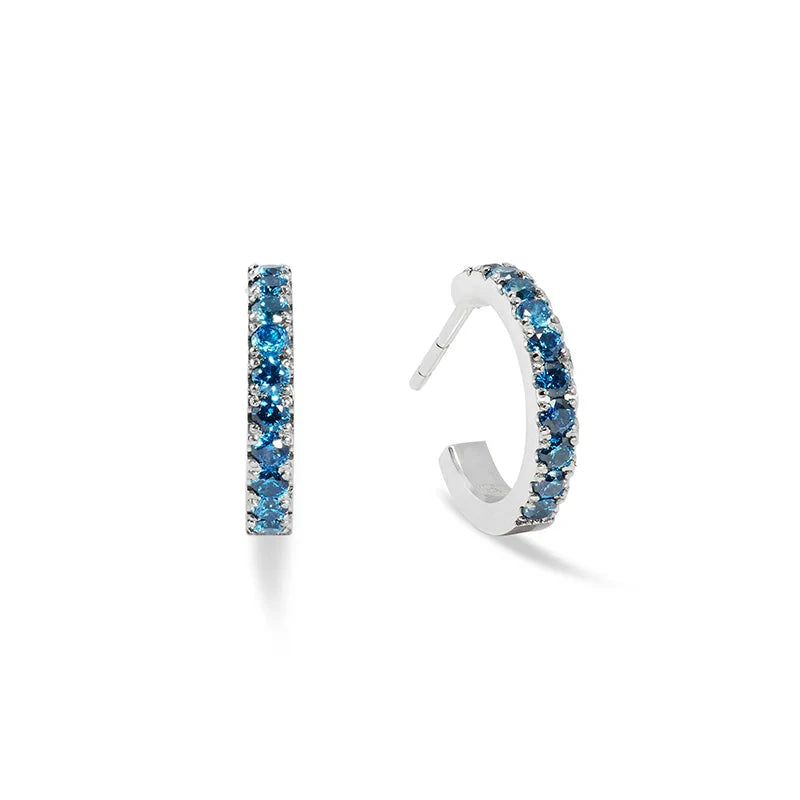 Coeur de Lion Blue CZ Hoops Women's Jewellery Timesupply 