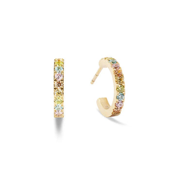 Coeur de Lion Gold Rainbow Hoops Women's Jewellery Timesupply 