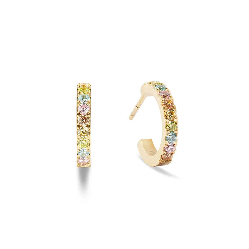 Coeur de Lion Gold Rainbow Hoops Women's Jewellery Timesupply 