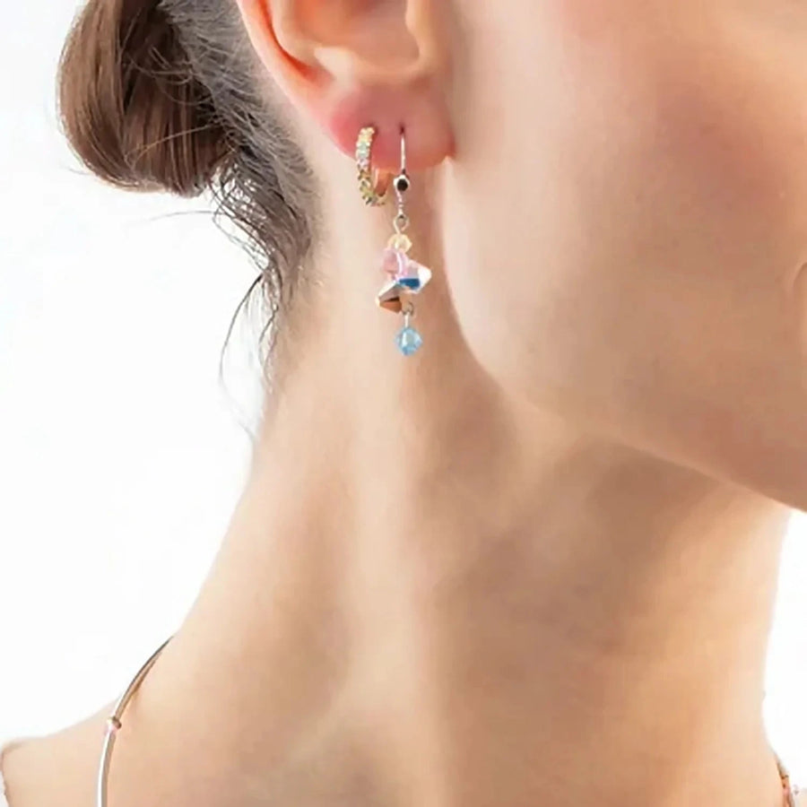 Coeur de Lion Gold Rainbow Hoops Women's Jewellery Timesupply 