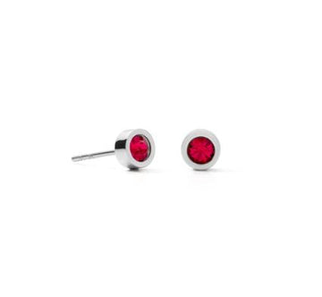 Coeur de Lion Red Crystal & S/Steel Stud Earring Bracelet Timesupply 