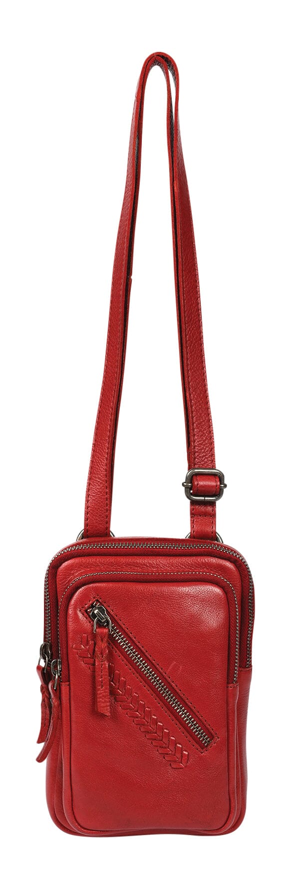 'Come Along' Leather Handbag Handbags, Wallets & Cases Modapelle Red 