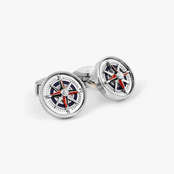 Compass Cufflinks by Tateossian Men's Jewellery Gusto Clothing & Design Pty Ltd 