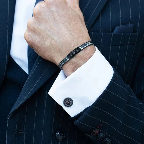 Compass Cufflinks by Tateossian Men's Jewellery Gusto Clothing & Design Pty Ltd 