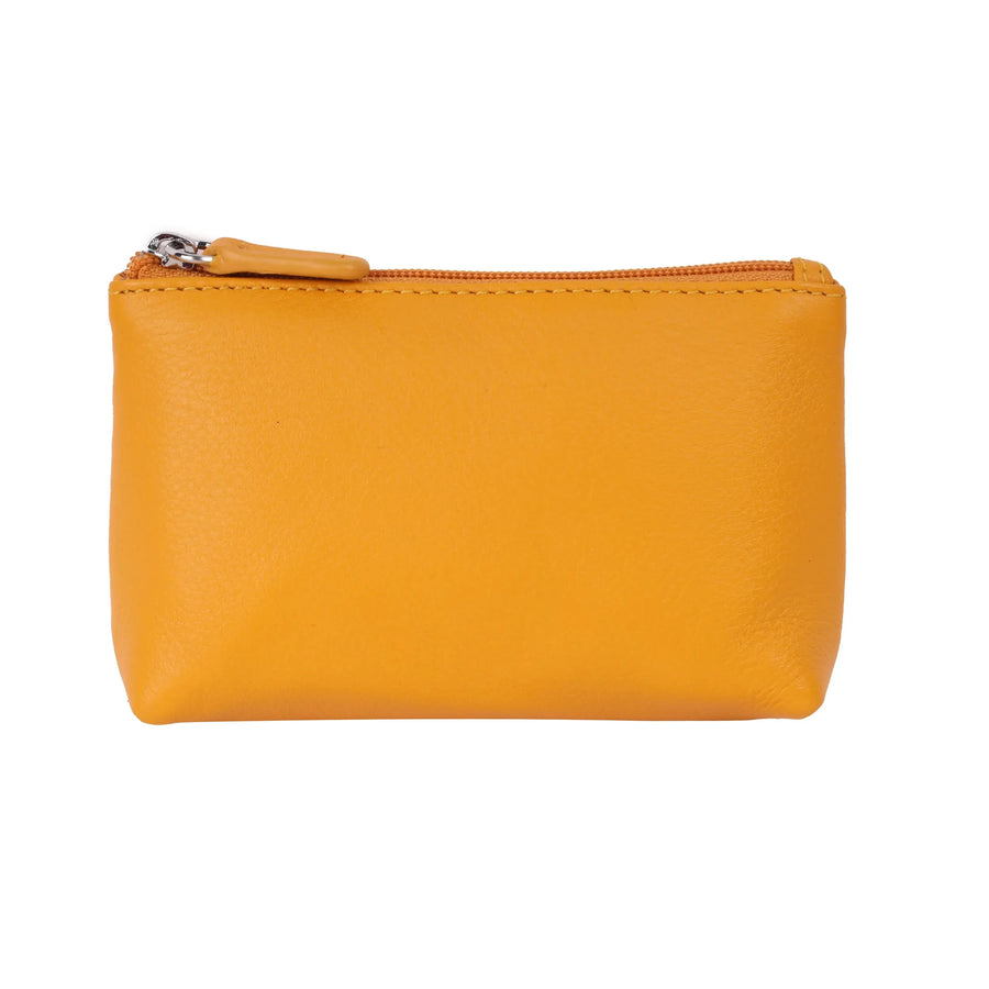 Cosmo Leather Coin & Card Purse Coin Purse Oran Yellow 