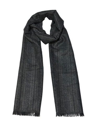 Cosy Winter Scarf - Grey self stripe Scarf Teddy Sinclair 