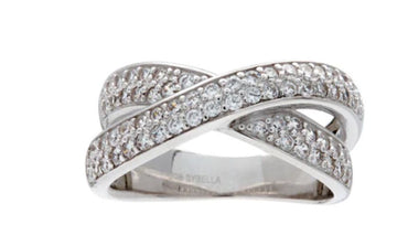 Crossover CZ Ring Sybella 