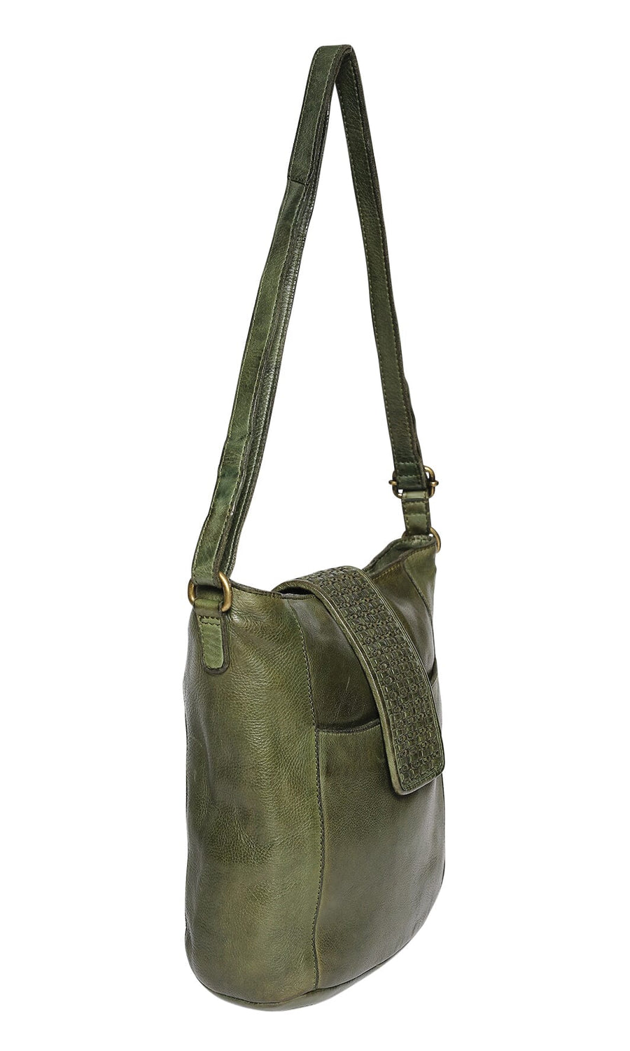 Darana Leather Crossbody Bag - Olive Wallet Modapelle 