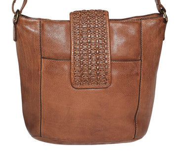 Darana Leather Crossbody Bag - Tan Wallet Modapelle 