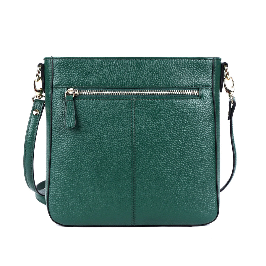 Darwin Leather Cross-Body Bag - Green Bag Oran 