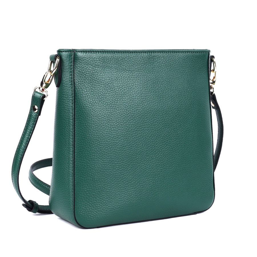 Darwin Leather Cross-Body Bag - Green Bag Oran Green 