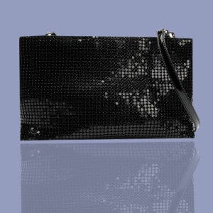 Dreamer Sequinned Glowmesh Crossbody Bag Aidangus Black 