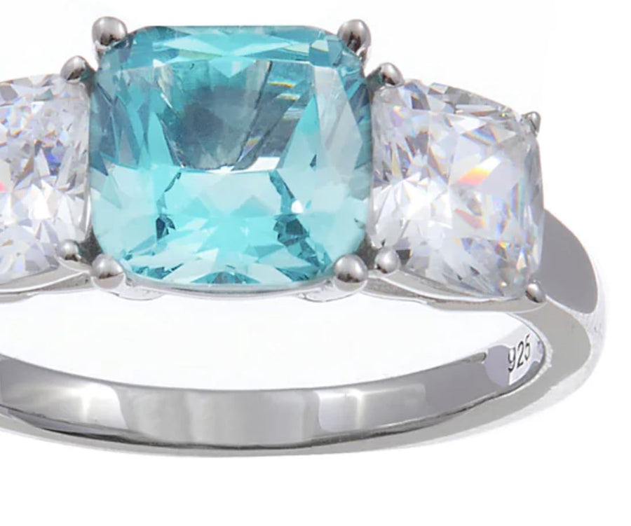 Dreamy Princess Blue CZ Ring Sybella 