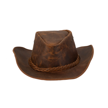 Drifter Australian Leather Hat Hat Avenel Tobacco Small 
