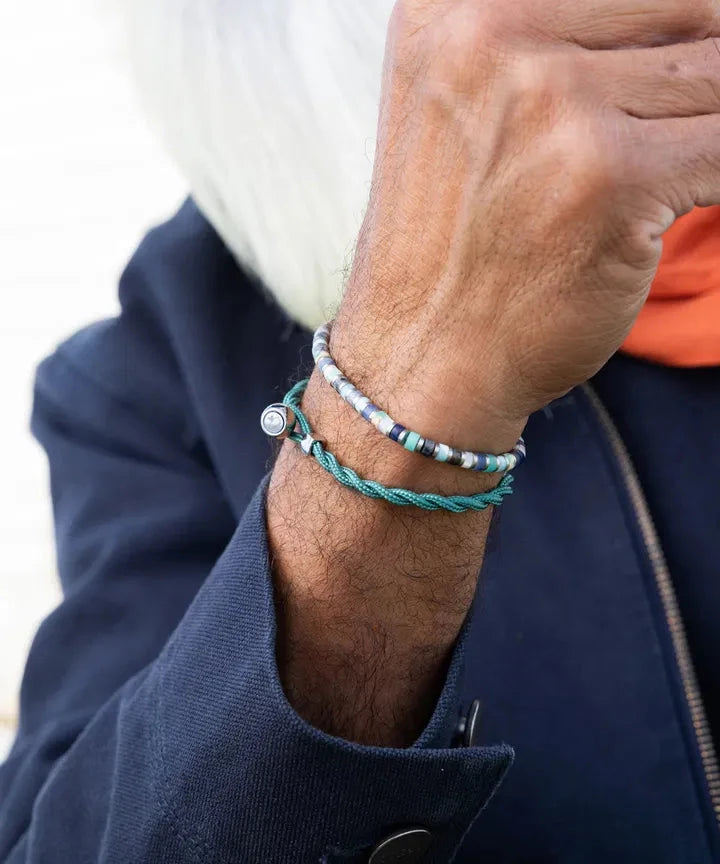 Easy Ed Rope Bracelet Patina Green | Silver Jewellery Antell 