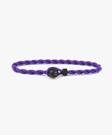 Easy Ed Rope Bracelet Royal Purple | Black Jewellery Antell 