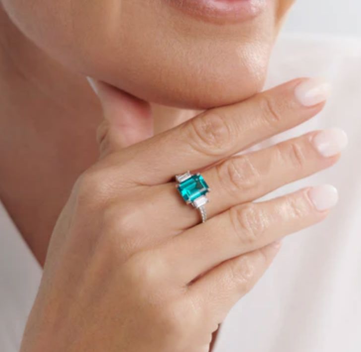 Emerald Green CZ Ring Sybella 