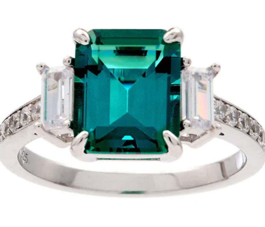 Emerald Green CZ Ring Sybella 