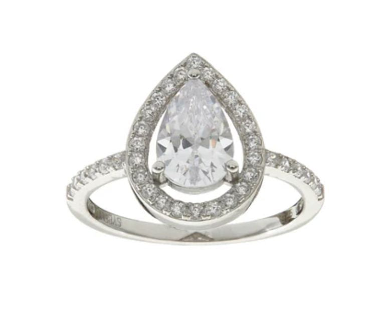 Encircled Teardrop Ring Sybella 8 