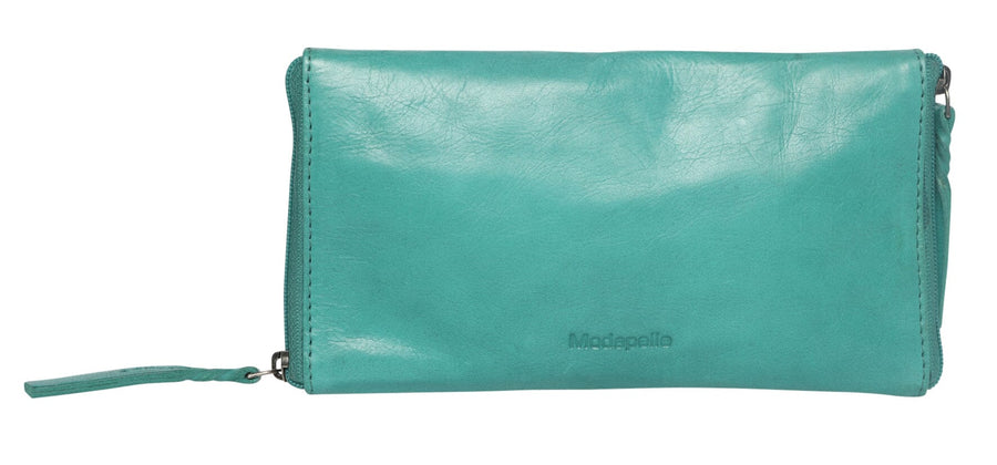 Enid Leather Glasses Case Glasses Case Modapelle Aqua 