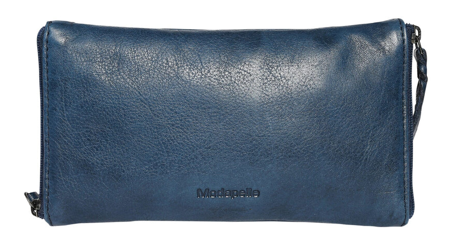 Enid Leather Glasses Case Glasses Case Modapelle Denim 