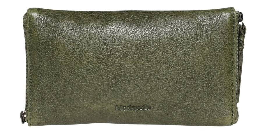 Enid Leather Glasses Case Glasses Case Modapelle Olive 