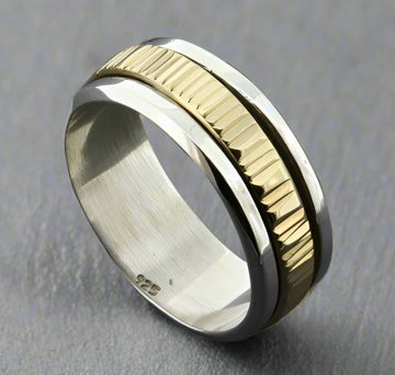 Etched Line Spinner Ring Makers & Providers 10 