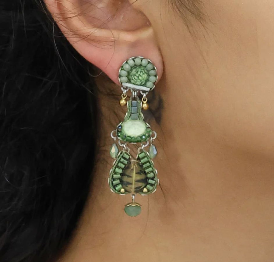 Eucalyptus Liora Earrings Earrings Ayala Bar 