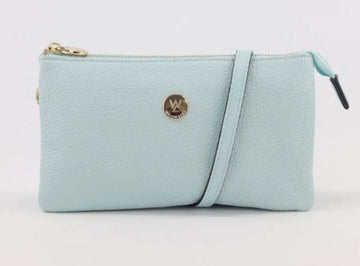 Evie Skylight Leather Small Bag Bag Willow & Zac Skylight Blue 
