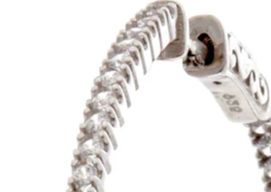 Fine CZ Hoops 40mm Necklace Sybella 