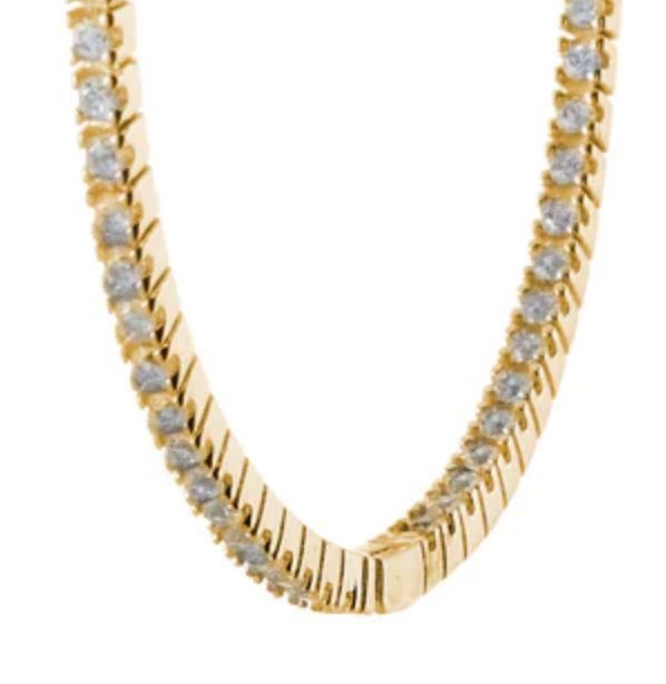 Fine CZ Hoops 40mm Necklace Sybella 