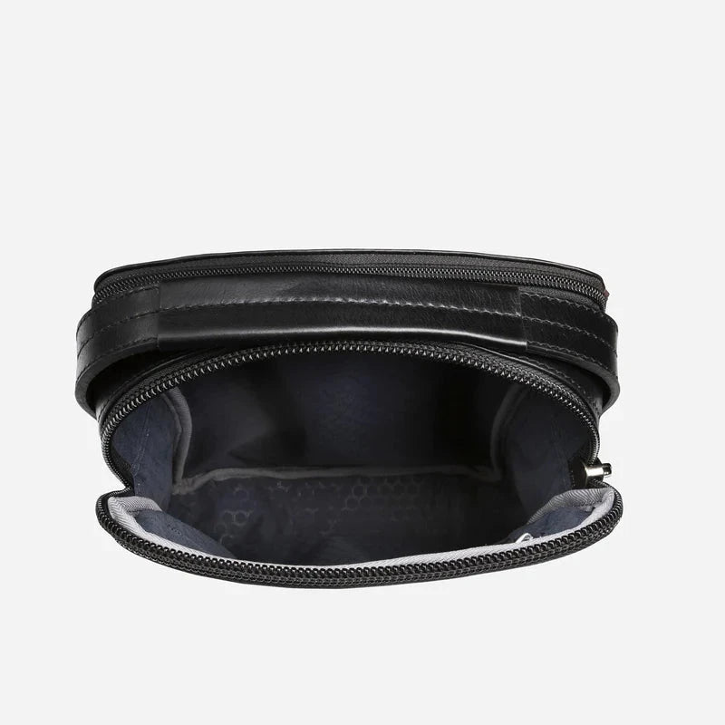 Formosa Leather Cross-Body Organiser - Black Wallet Jekyll & Hide 