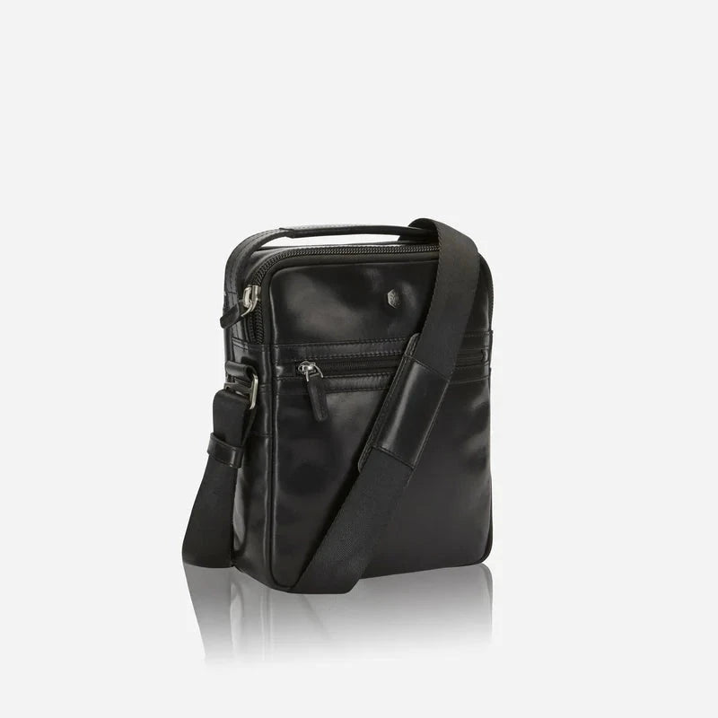 Formosa Leather Cross-Body Organiser - Black Wallet Jekyll & Hide 