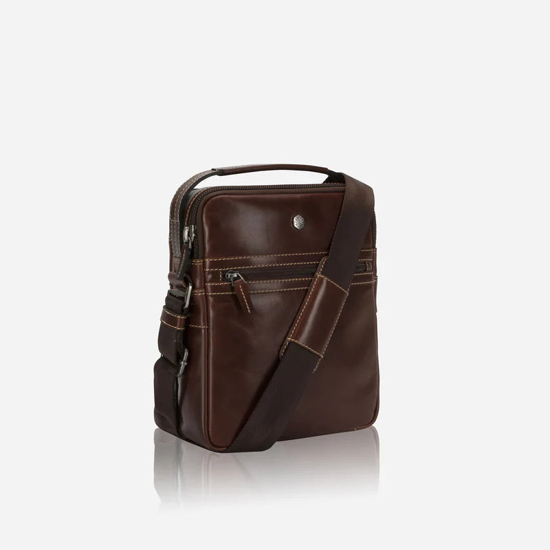 Formosa Leather Cross-Body Organiser - Mocha Wallet Jekyll & Hide 