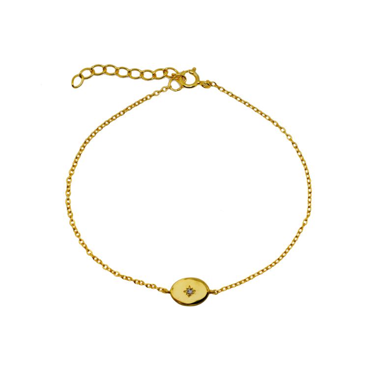 Genie CZ Star Bracelet Jewellery Gammies GP Sil 