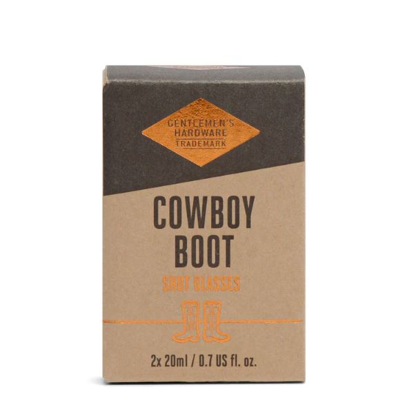 GH Cowboy Boot Shot Glasses Men's Gifts Gentlemen's Hardware 