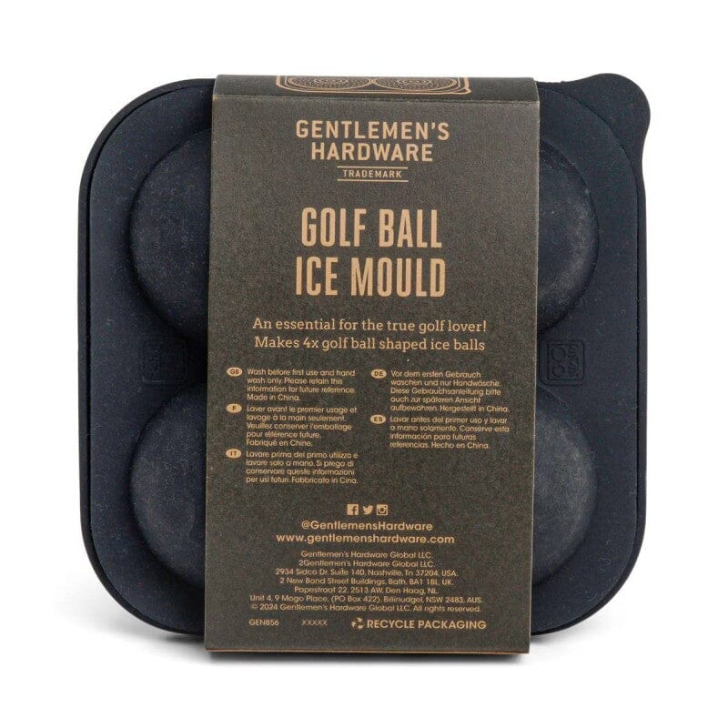 GH Golf Ball Ice Mould Gentlemen's Hardware 