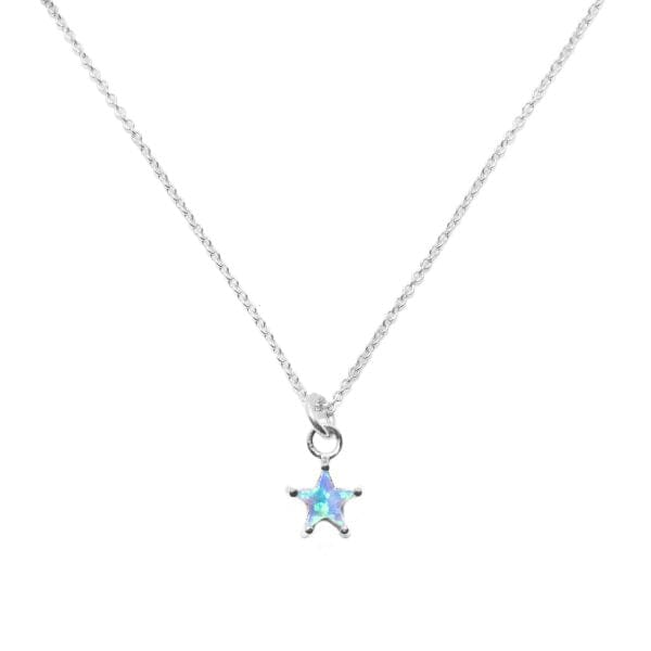 Gigi Opalite Star Necklace Accessories Gammies Blue SIL 