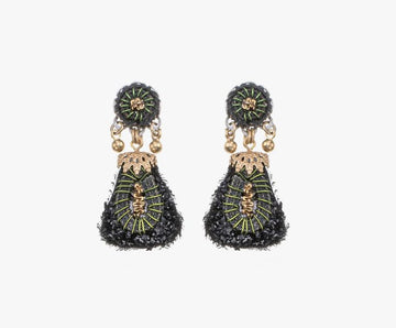 Gilded Black Noctura Earrings Earrings Ayala Bar 