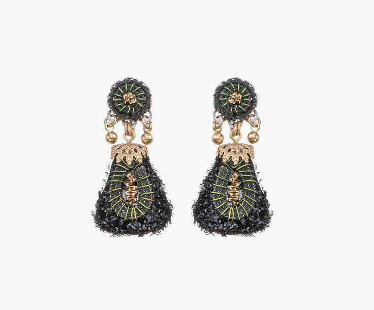 Gilded Black Noctura Earrings Earrings Ayala Bar 