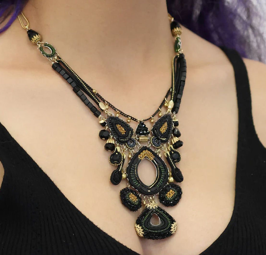 Gilded Black Obscura Necklace Necklace Ayala Bar 