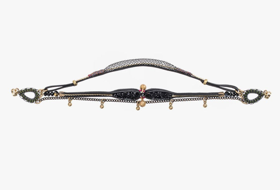 Gilded Black Obzara Bracelet Bracelet Ayala Bar 