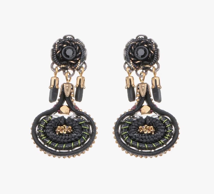 Gilded Black Ora Earrings Earrings Ayala Bar 