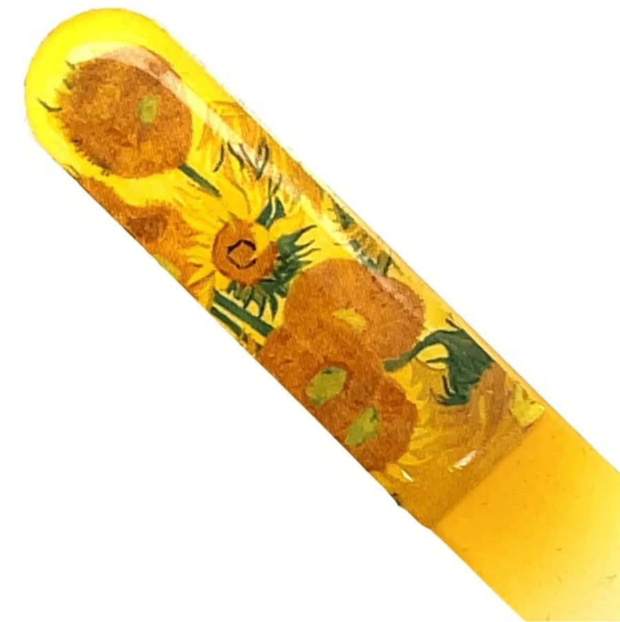 Glass Nail File Accessories World Collection Sunflowers - Vincent van Gogh 