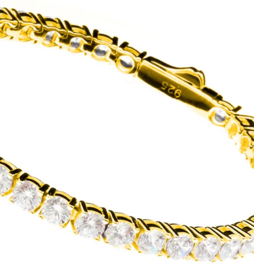 Gold Tennis Bracelet Jewellery Sybella 