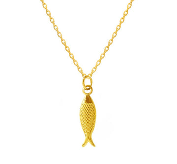 Golden Fish Necklace Accessories Gammies StainlessGP 